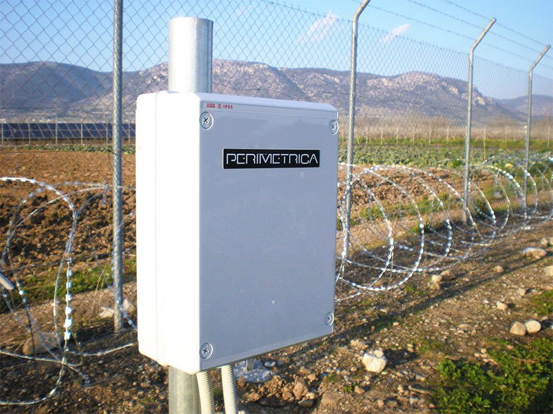 OPTIFENCE processor mounted adjacent to the fence