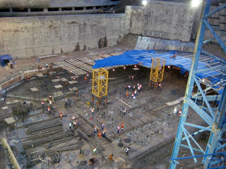 Large commercial construction site